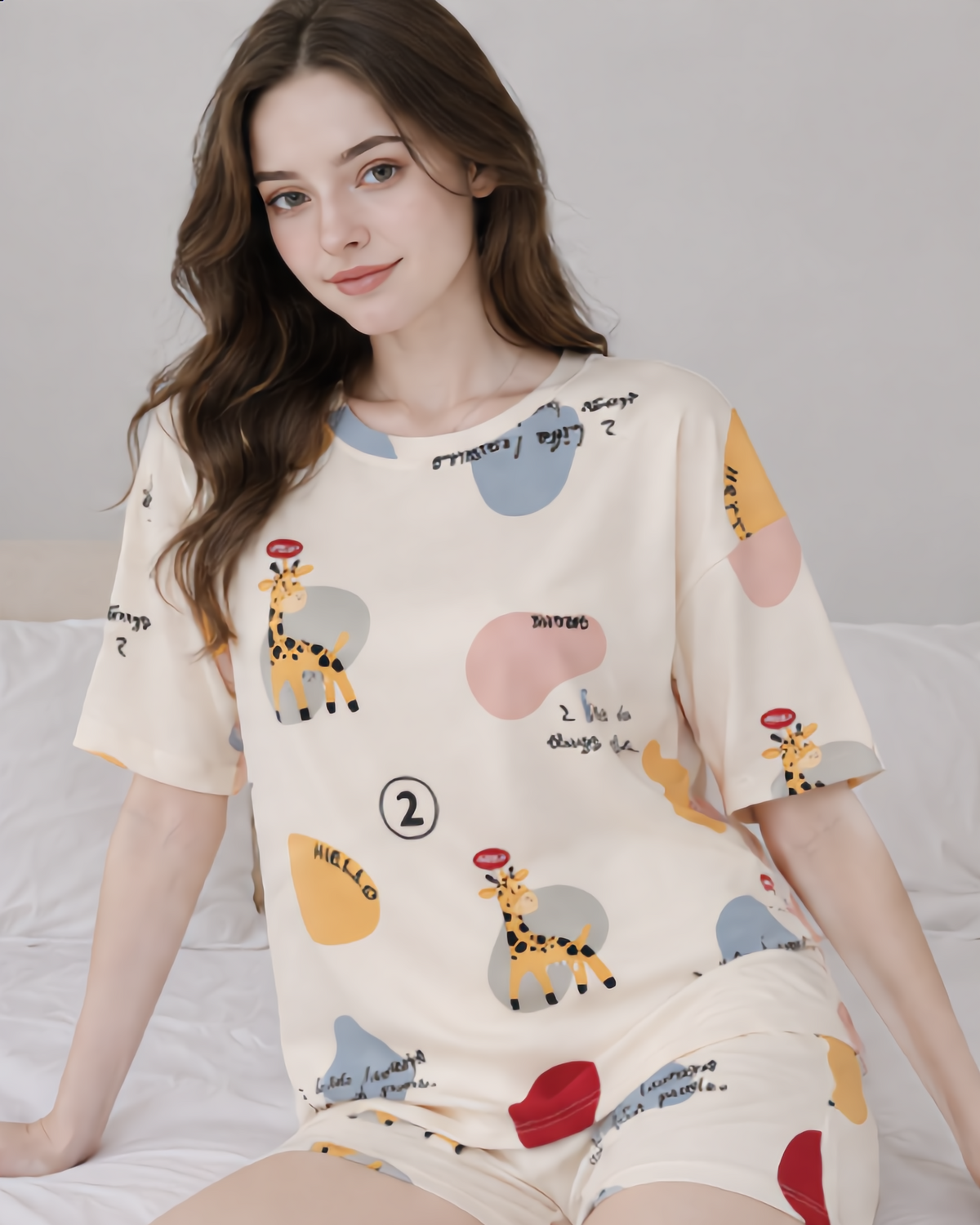 Oversized T-Shirt & Shorts Co-ord Set