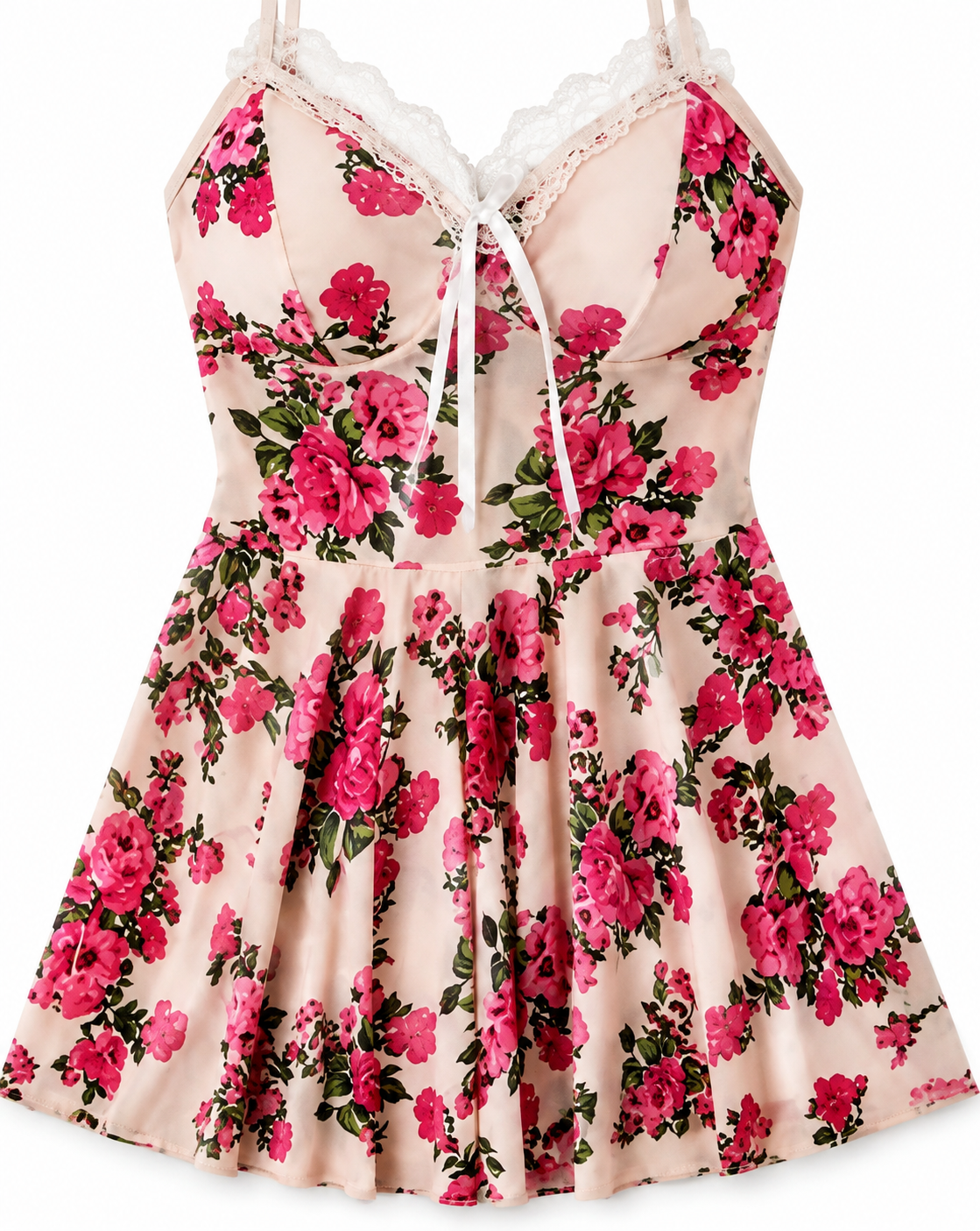 Floral Lace Babydoll Dress