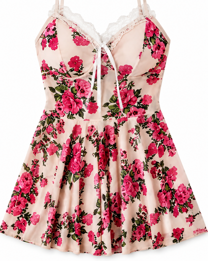 Floral Lace Babydoll Dress