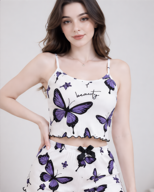Butterfly Top & Shorts Co-ord Set