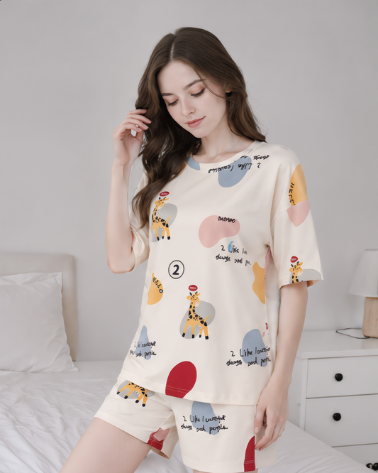 Oversized T-Shirt & Shorts Co-ord Set